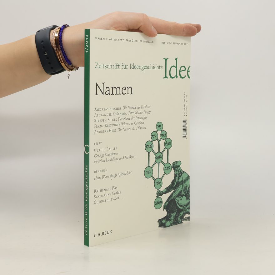 Wolfert von Rahden Zeitschrift für Ideengeschichte - Heft VII/1 Frühjahr 2013: Namen