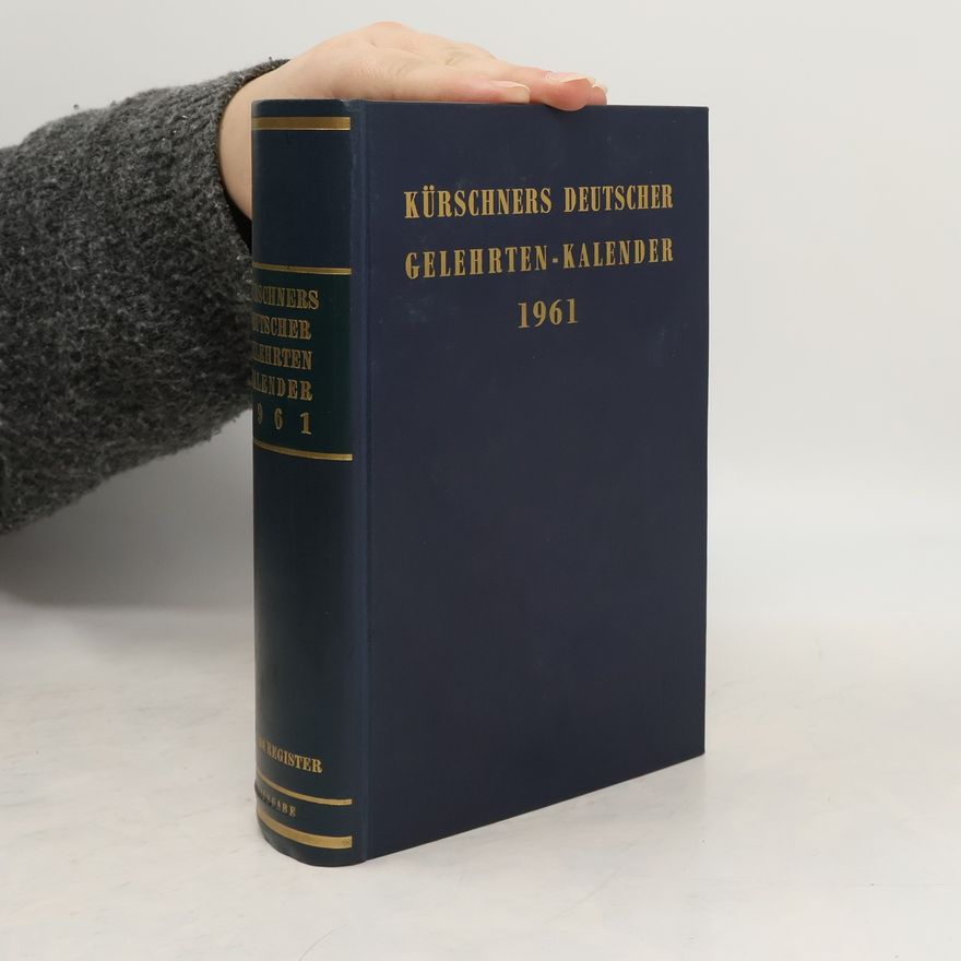 Werner Schuder Kürschners Deutscher Gelehrten-Kalender 1961 O-Z