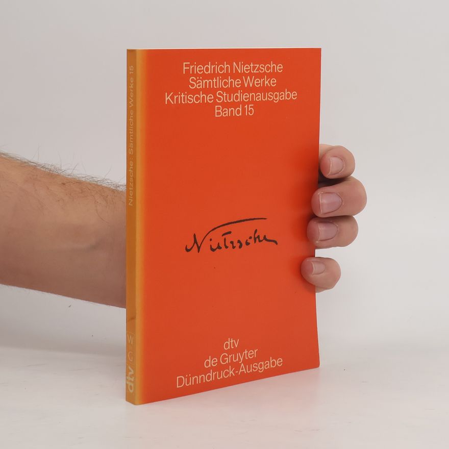 Giorgio Colli Sämtliche Werke 15