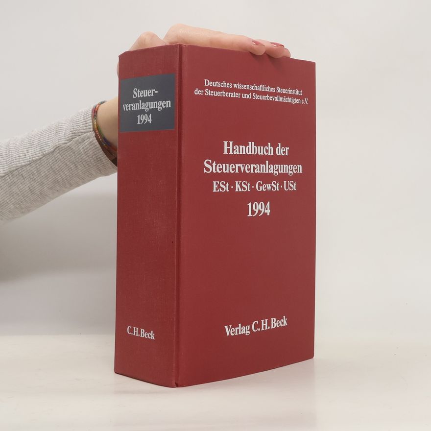 Deutsches wissenschaftliches Steuerinstitut der Steuerberater und Steuerbevollmächtigten e.V. Handbuch der Steuerveranlagungen
