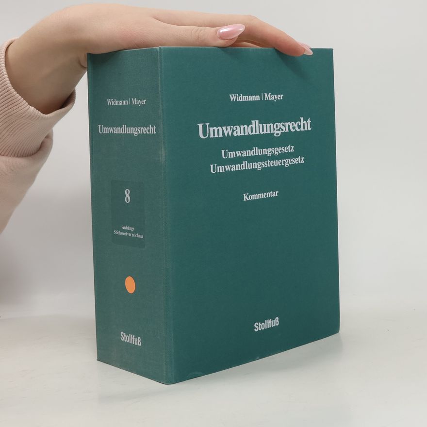 Dieter Mayer Umwandlungsrecht 8