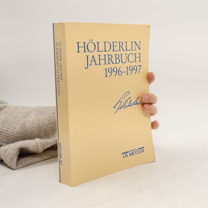 Bernhard Böschenstein Hölderlin-Jahrbuch - 30: 1996-1997