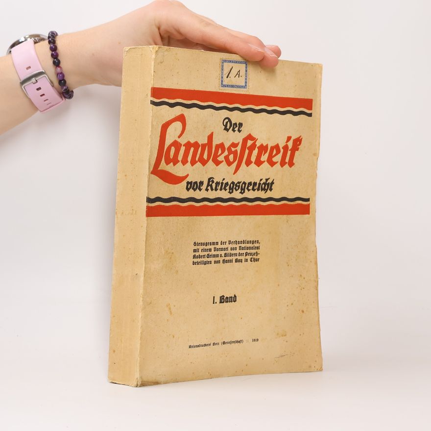Various authors Der Landesstreik vor Kriegsgericht. Band 1
