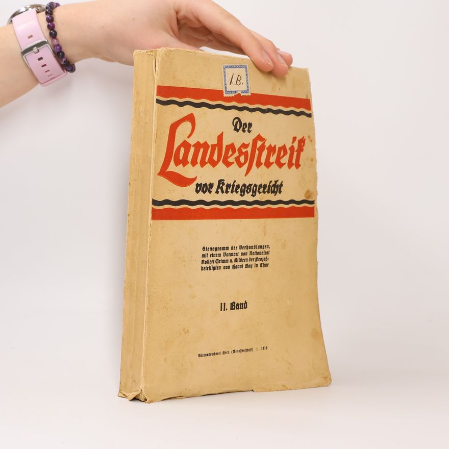 Various authors Der Landesstreik vor Kriegsgericht. II. Band