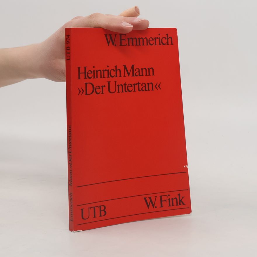 Wolfgang Beutin Heinrich Mann, "Der Untertan"