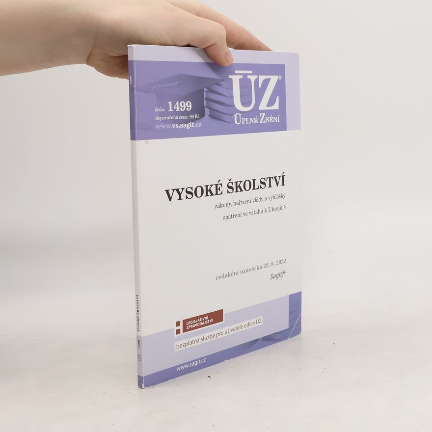 Kolektiv autorů ÚZ 1499 Vysoké školství
