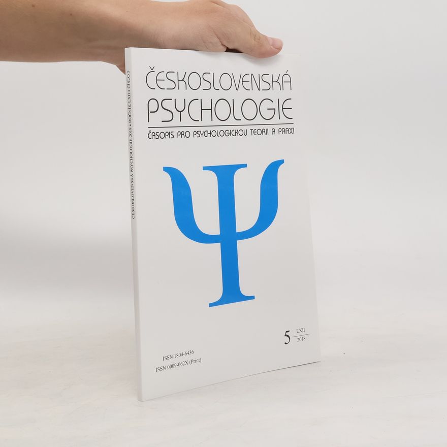 Autorenkollektiv Československá psychologie 5/2018
