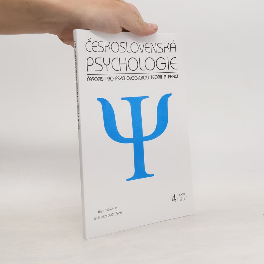 AA.VV. Československá psychologie 4/2019