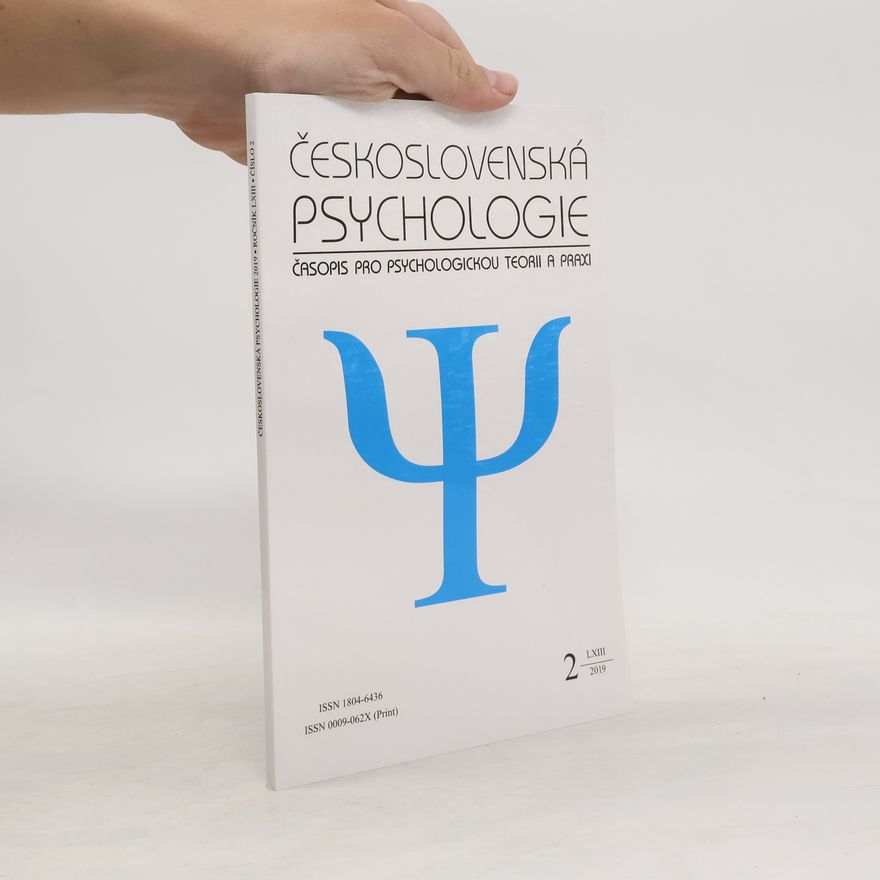 Autorenkollektiv Československá psychologie 2/2019