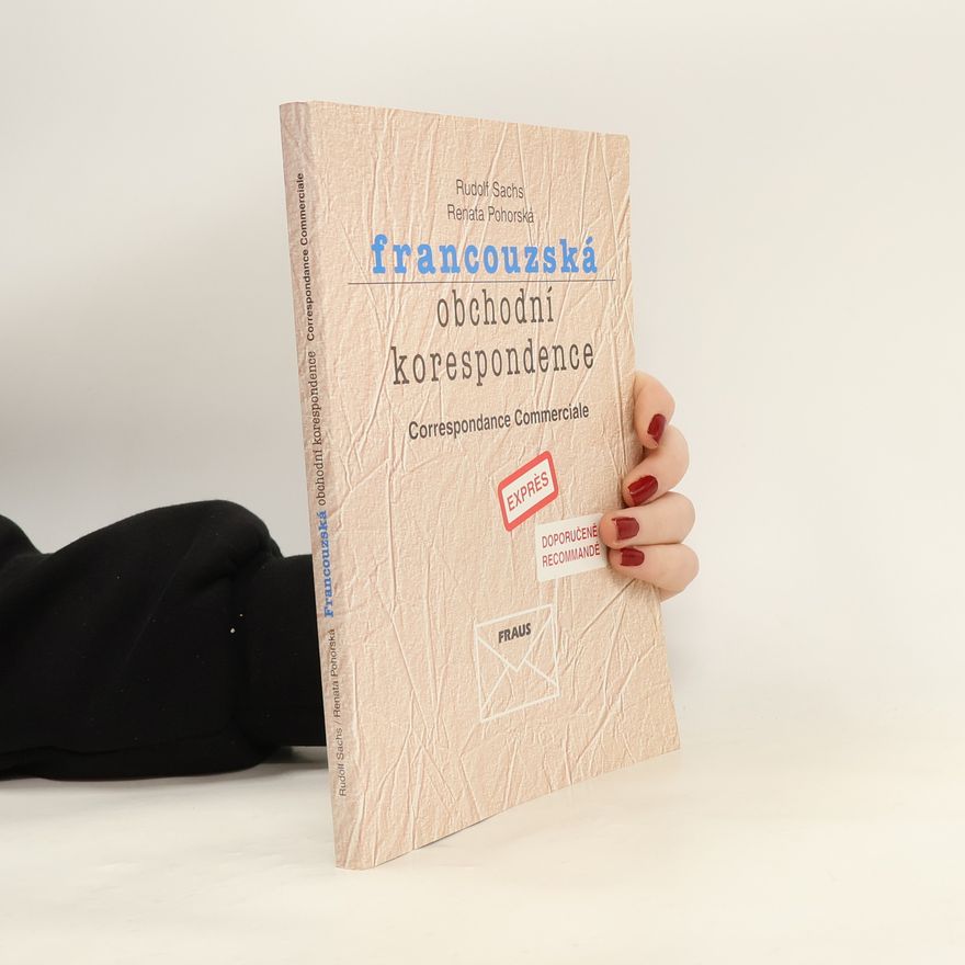 Rudolf Sachs Francouzská obchodní korespondence
