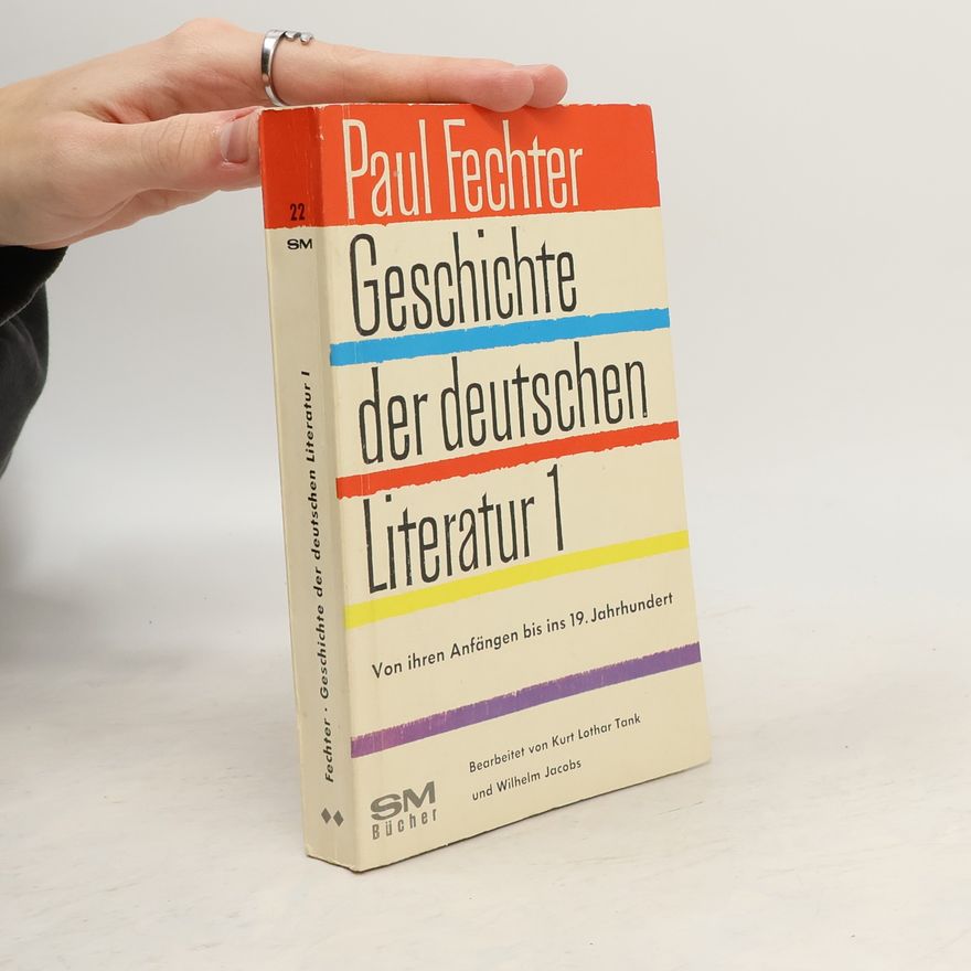 Paul Fechter Geschichte der deutschen Literatur 1