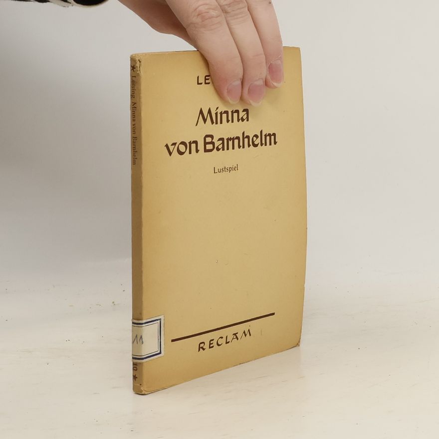 Gotthold Ephraim Lessing Minna Von Barnhelm