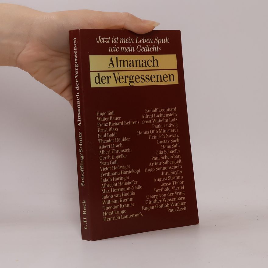 Ernst Wilhelm Lotz Almanach der Vergessenen