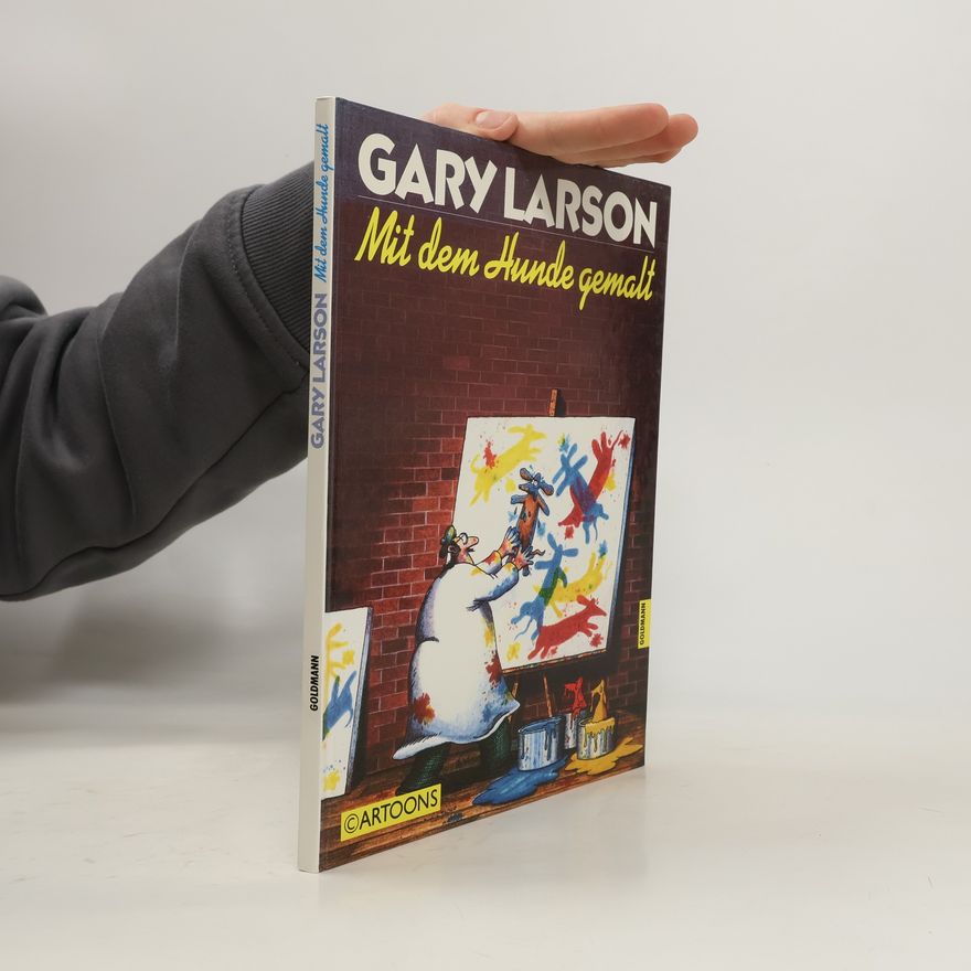 Gary Larson Mit dem Hunde gemalt