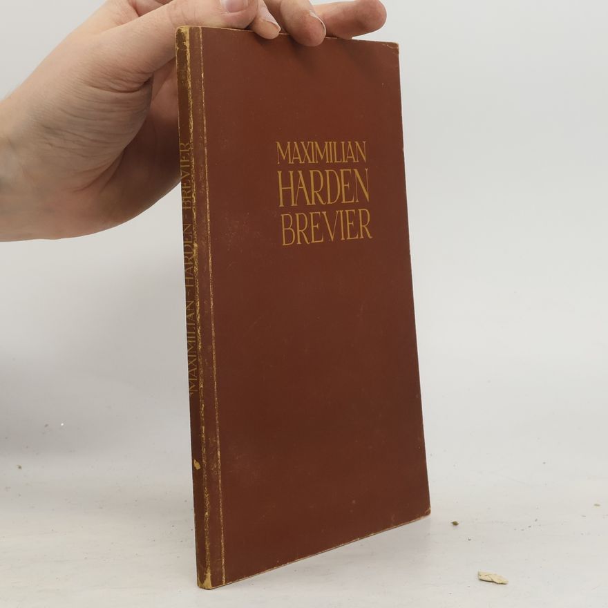 Collectif d'auteurs Maximilian Harden Brevier