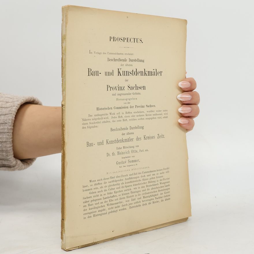 Gustav Sommer Beschreibende Darstellung der älteren Bau- und Kunstdenkmäler der Provinz Sachsen und angrenzender Gebiete