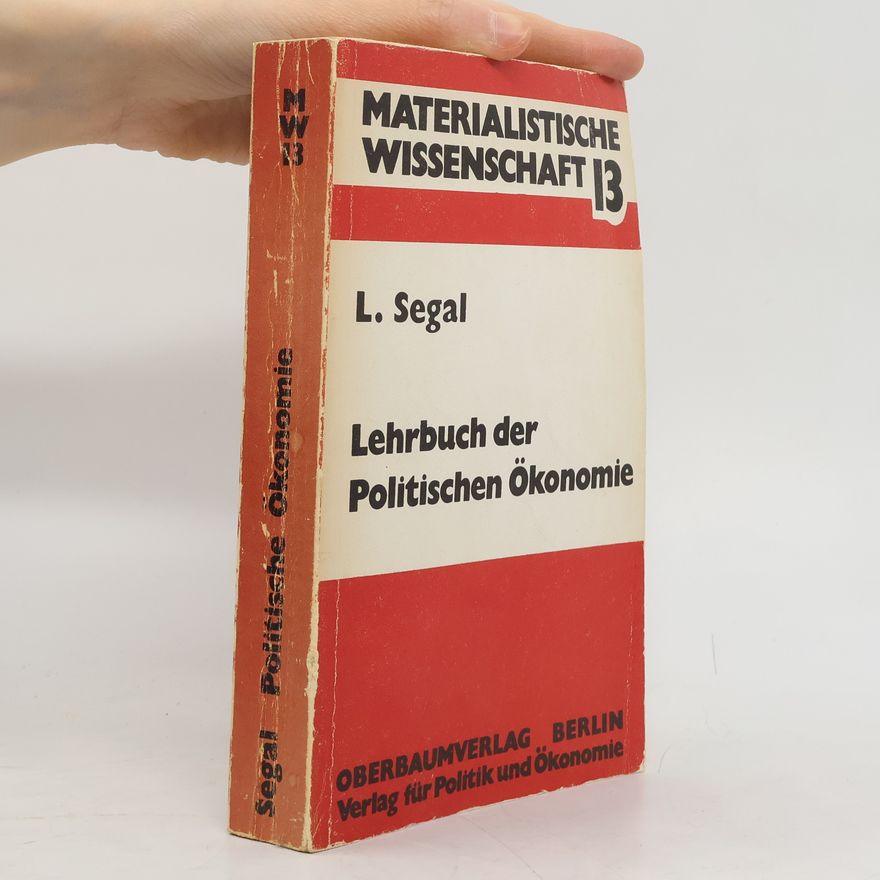Lev Chonanovic Segal Lehrbuch der politischen Ökonomie