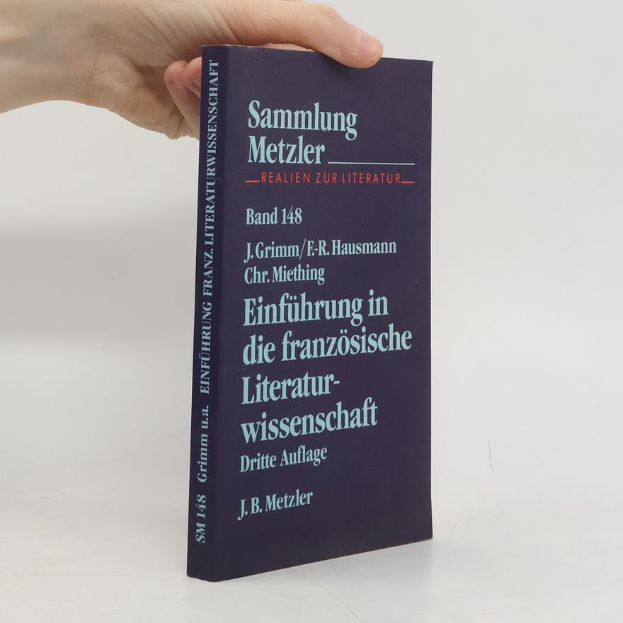 Jürgen Grimm Einführung in die französische Literaturwissenschaft
