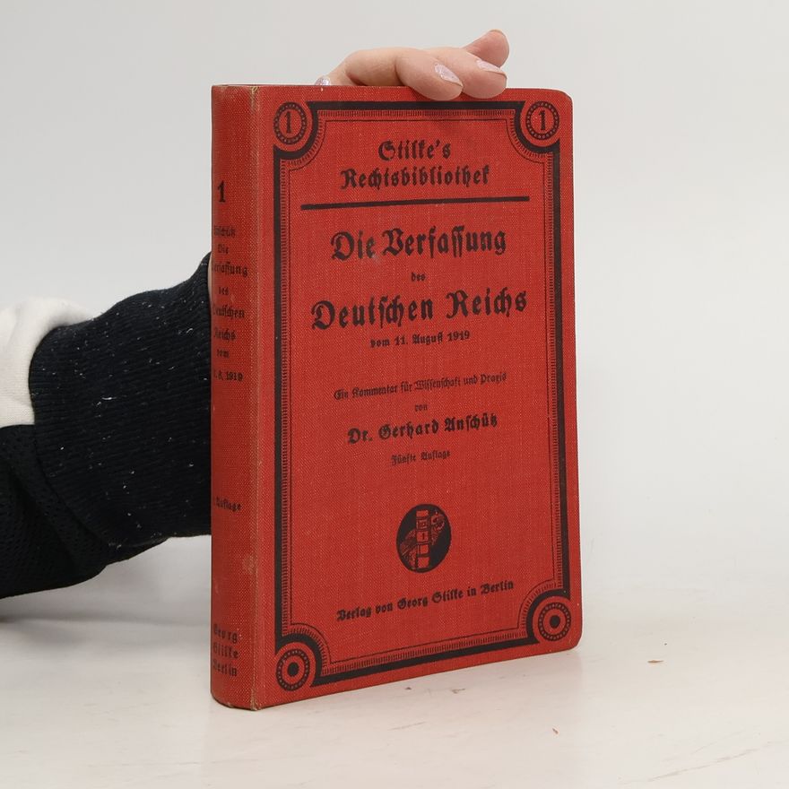 Collectif d'auteurs Die Verfassung des Deutschen Reichs