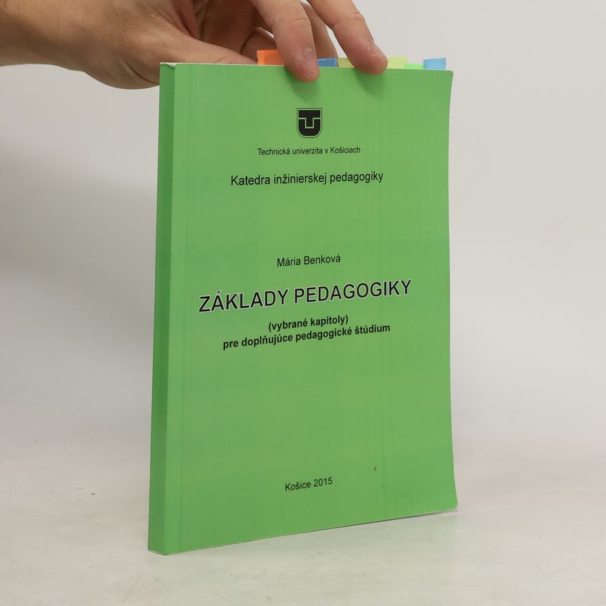 Mária Benková Základy Pedagogiky