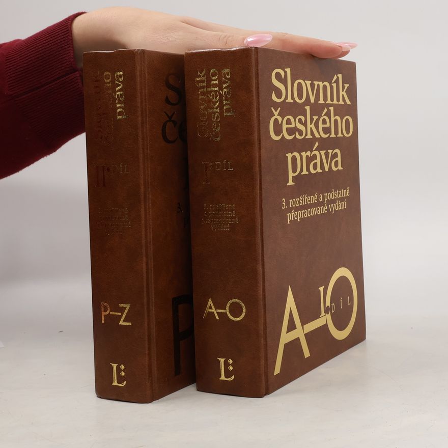 Zdeněk Madar Slovník českého práva. A-O, P-Z
