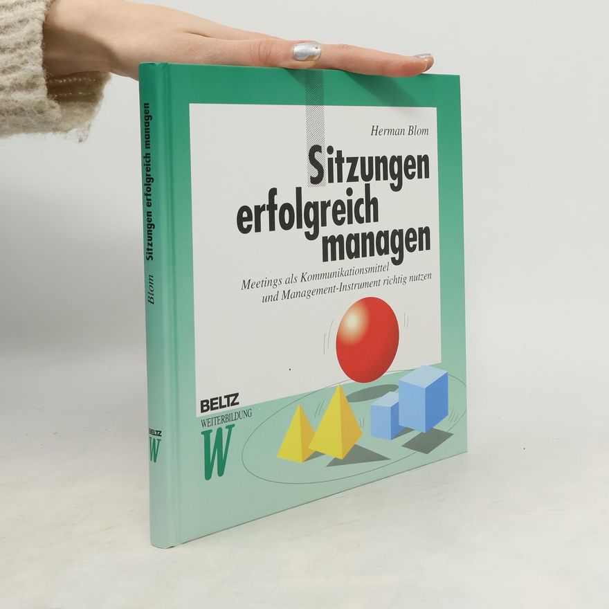 Hermann Blomeier Beltz Weiterbildung: Sitzungen erfolgreich managen
