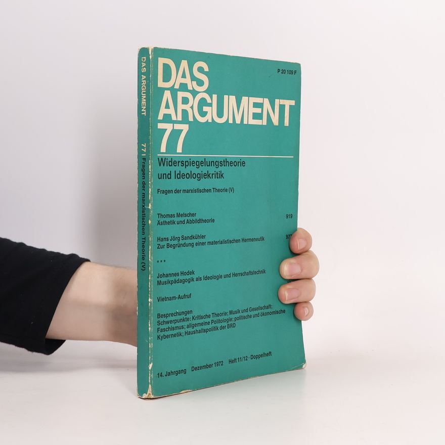 AA.VV. Das Argument 77. Dezember 1972