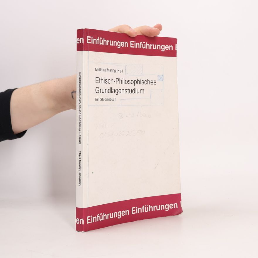 Matthias Maring Ethisch-philosophisches Grundlagenstudium