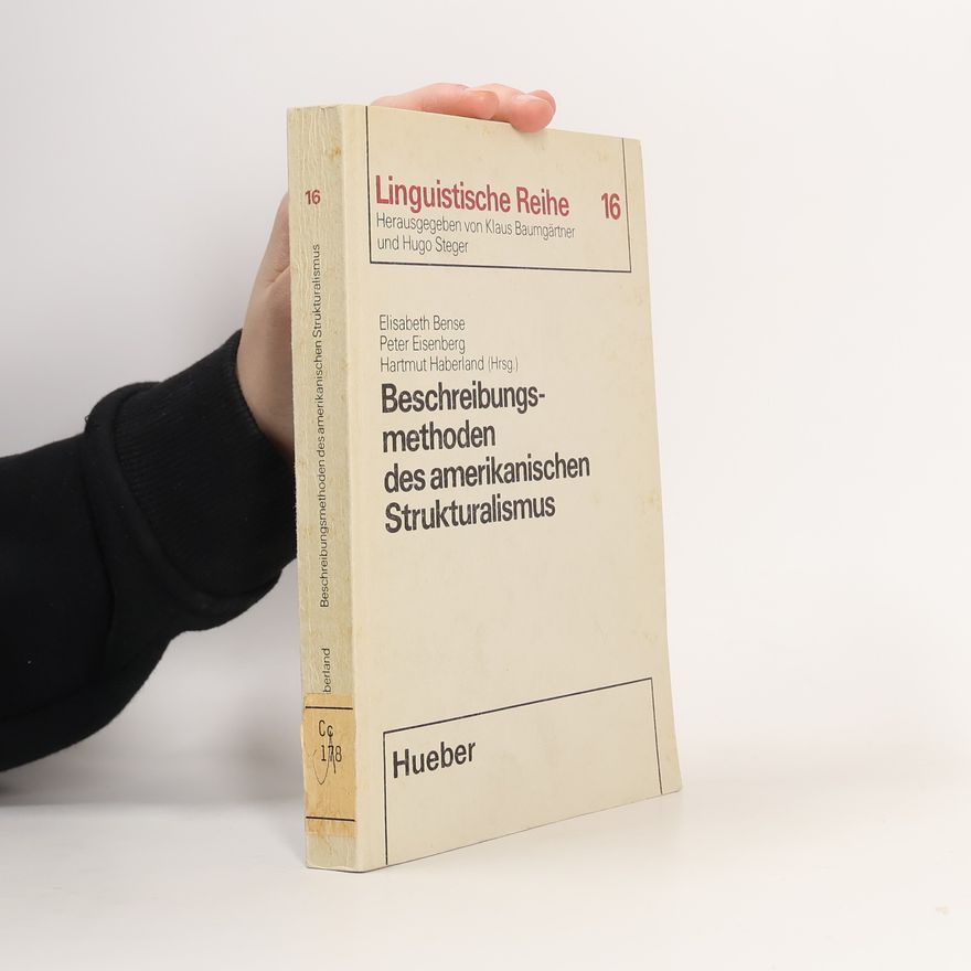 Hartmut Haberland Beschreibungsmethoden des amerikanischen Strukturalismus
