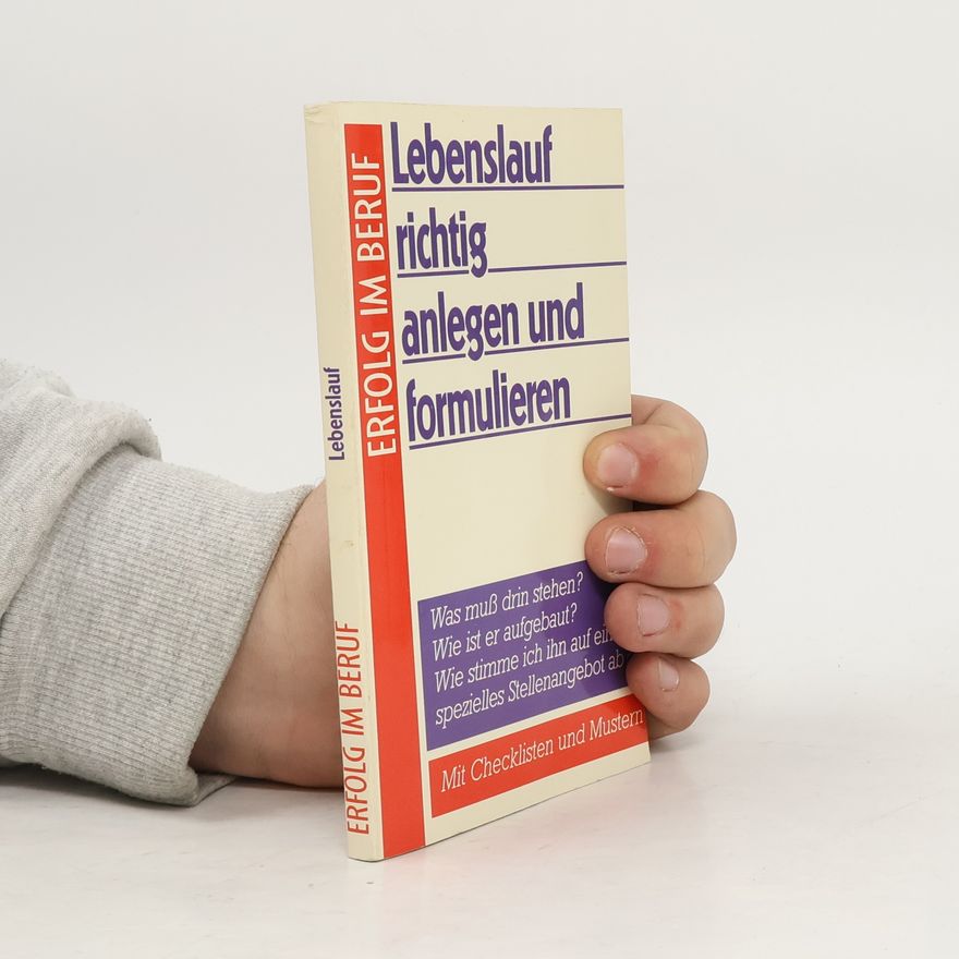 Dieter P. Farda Lebenslauf richtig anlegen und formulieren
