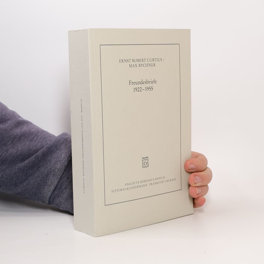 Max Rychner Analecta Romanica - 83: Freundesbriefe