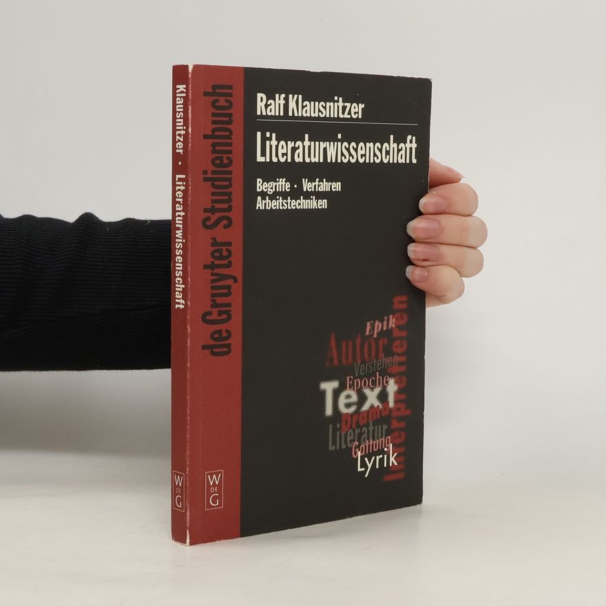 Ralf Klausnitzer Literaturwissenschaft
