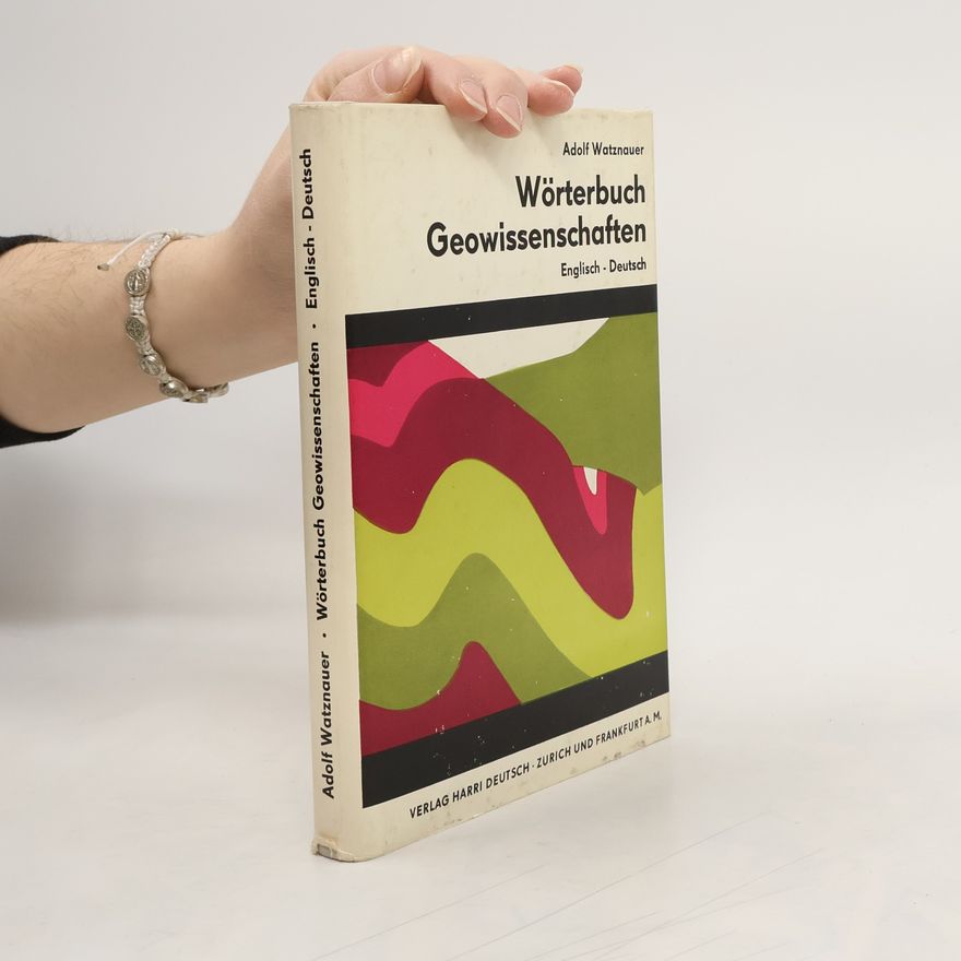 Adolf Watznauer Wörterbuch Geowissenschaften