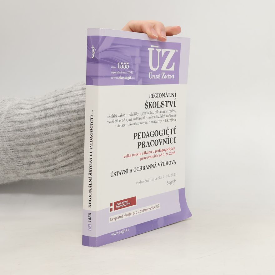 Various authors ÚZ 1555 Regionální školství, Pedagogičtí pracovníci