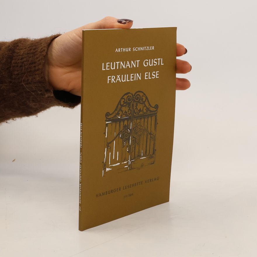 Arthur Schnitzler Leutnant Gustl