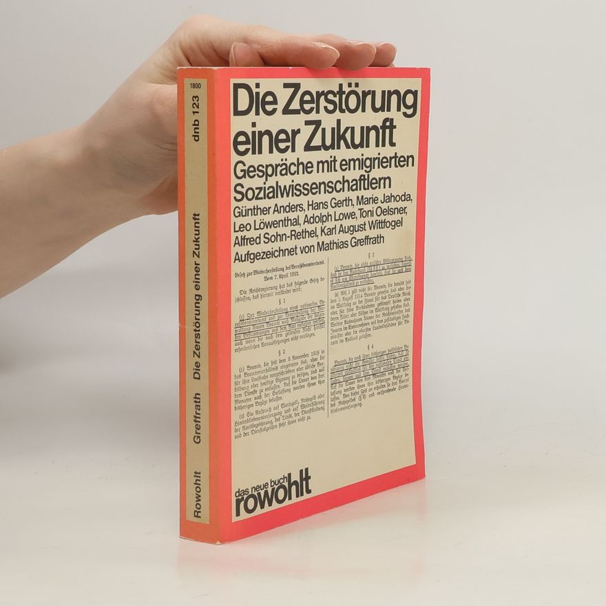 Toni Oelsner Die Zerstörung einer Zukunft