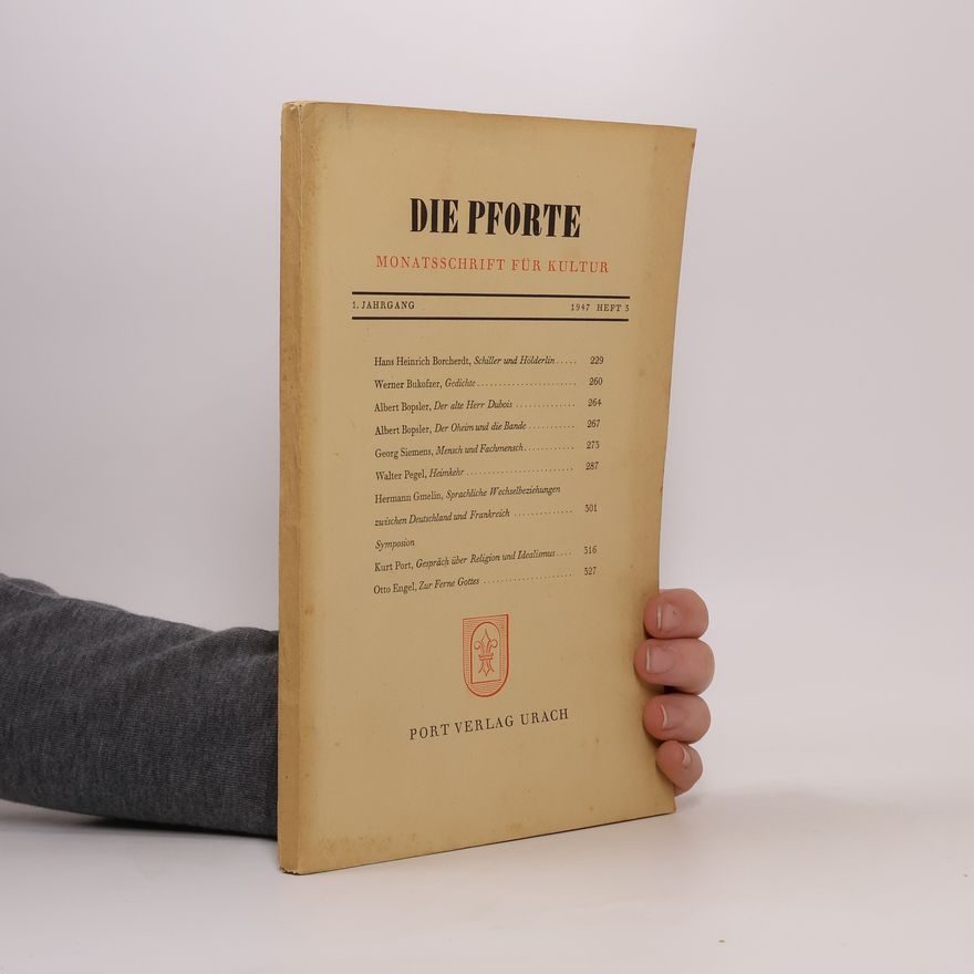 Autorenkollektiv Die Pforte. 1. Jahrgang. 1947, Heft 3