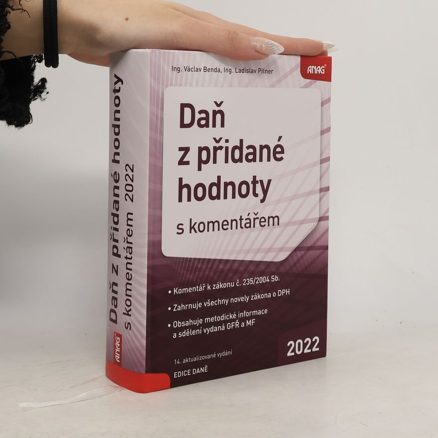 Václav Benda Daň z přidané hodnoty s komentářem 2022