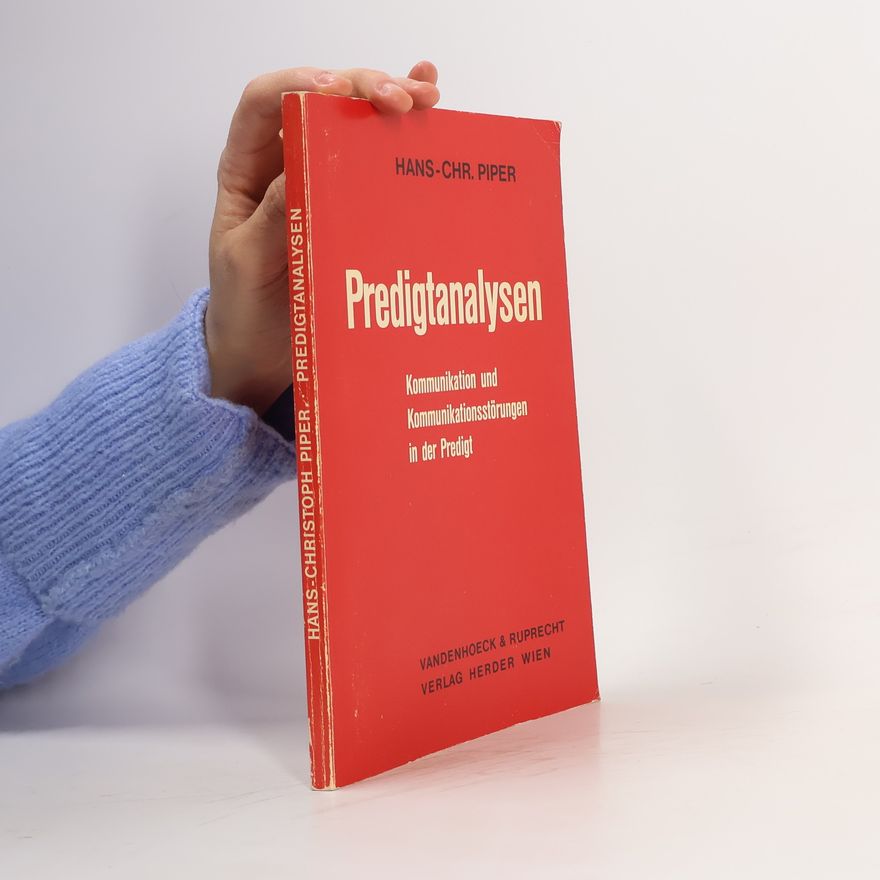 Hans Christoph Piper Predigtanalysen