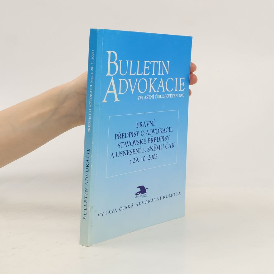 Collectif d'auteurs Bulletin advokacie 5/2003