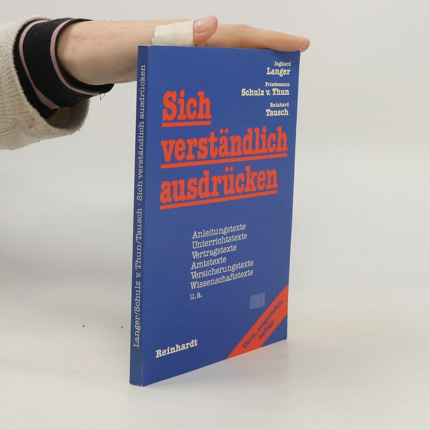 Inghard Langer Sich verständlich ausdrücken