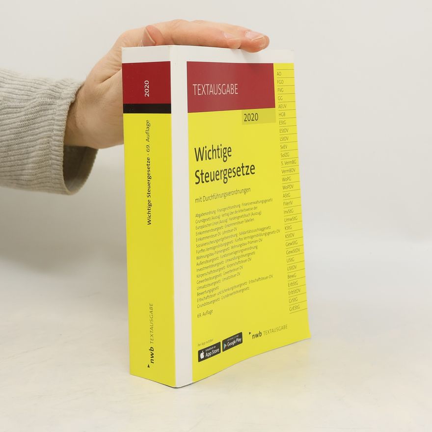 Autorenkollektiv Wichtige Steuergesetze