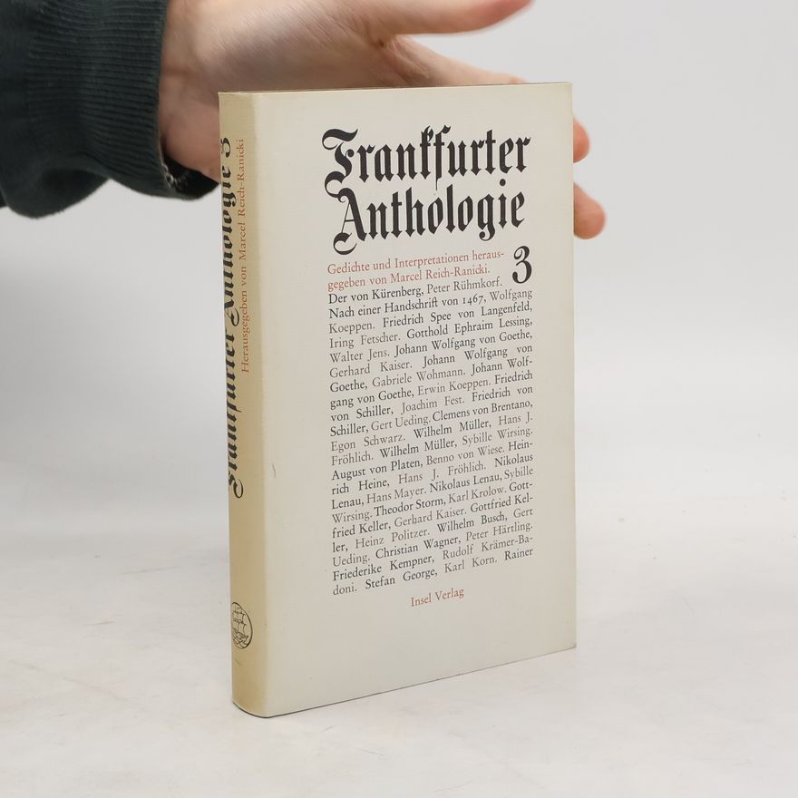 Marcel Reich-Ranicki Frankfurter Anthologie 3
