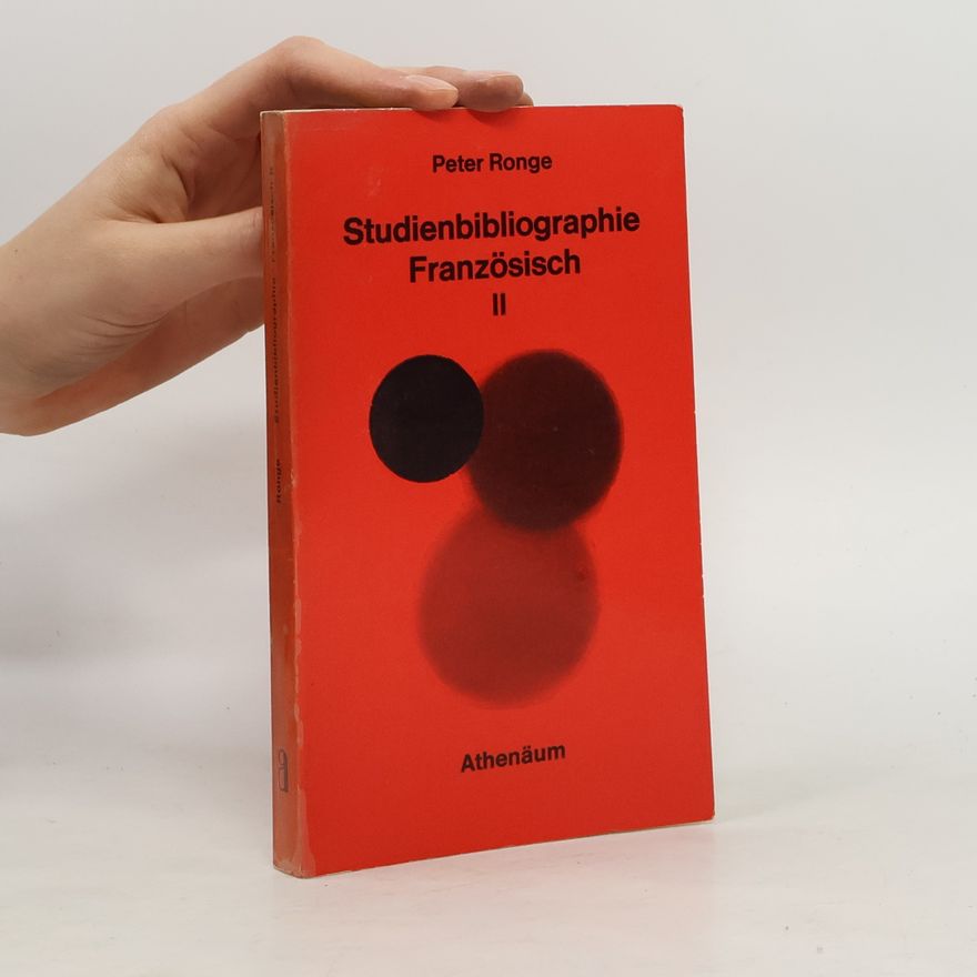 Peter Ronge Studienbibliographie Französisch II
