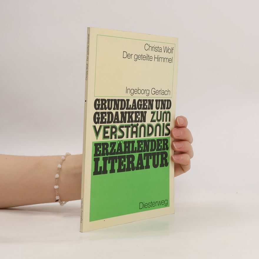 Ingeborg Gerlach Grundlagen und Gedanken zum Verstandnis erzählender Literatur