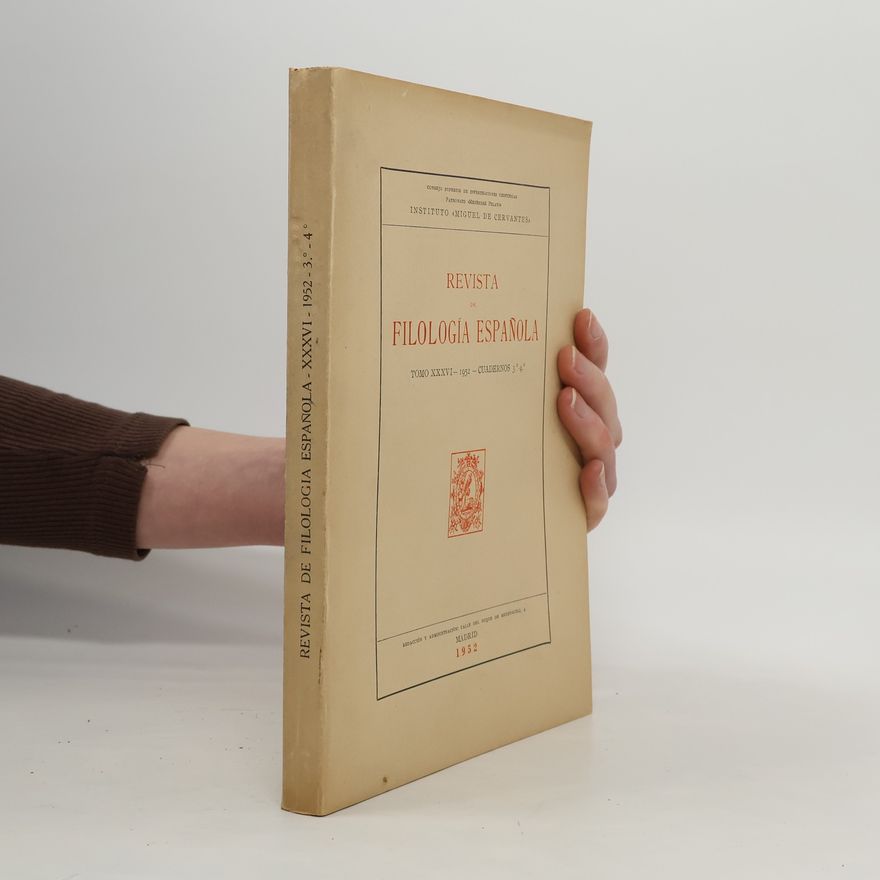 Autorenkollektiv Revista de Filologia Española
