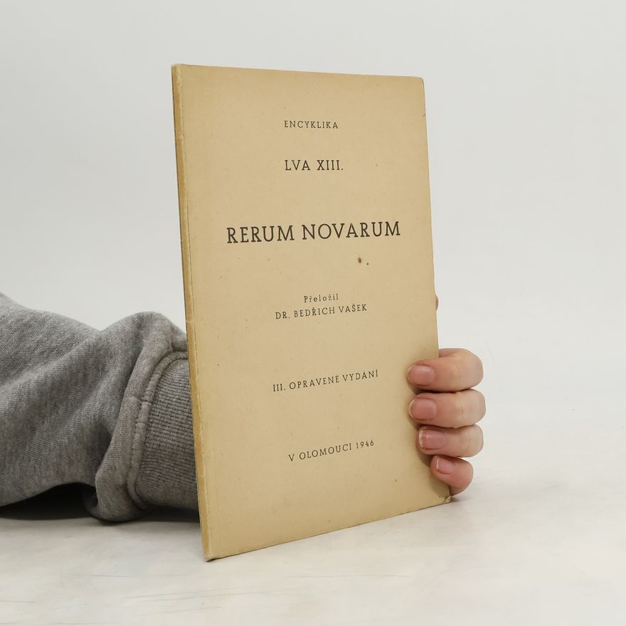 Kolektiv autorů Encyklika Lva XIII, Rerum novarum