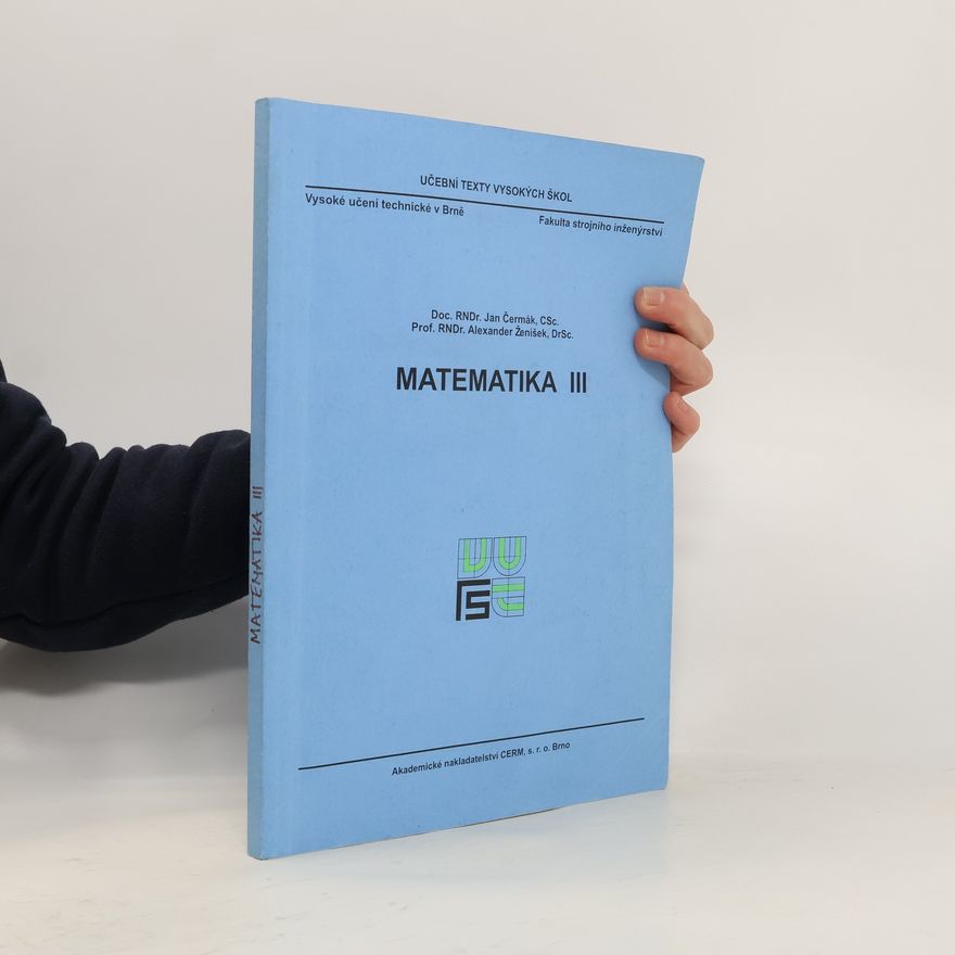 Jan Čermák Matematika III