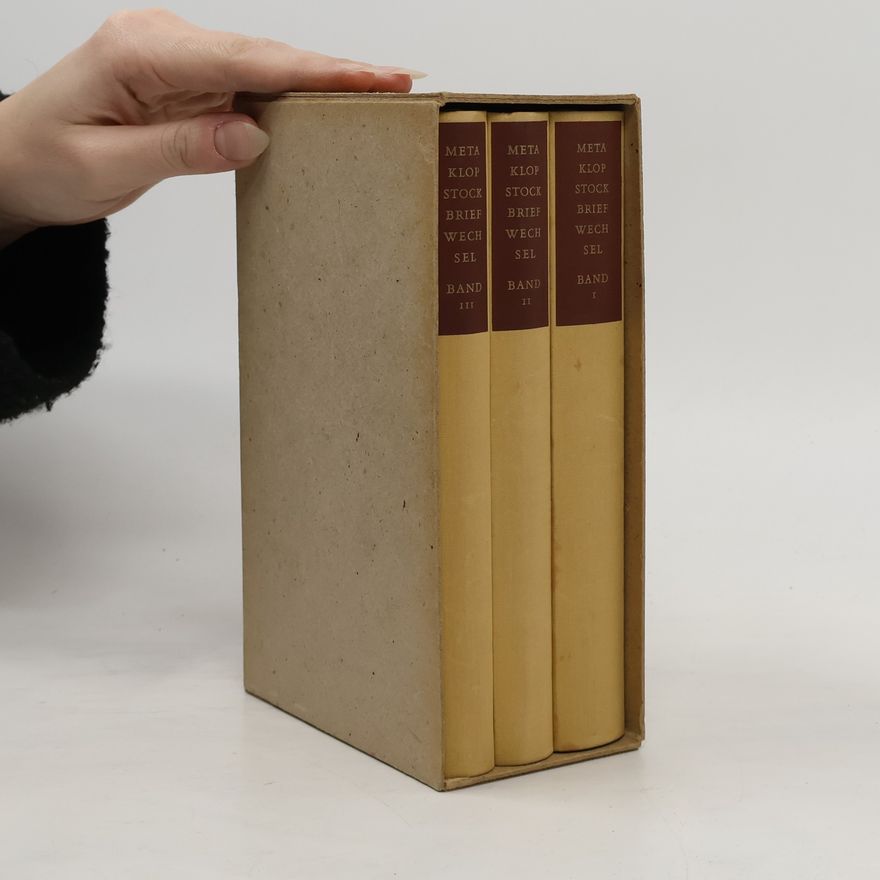 Hermann Tiemann Meta Klopstock Briefwechsel I. - III.