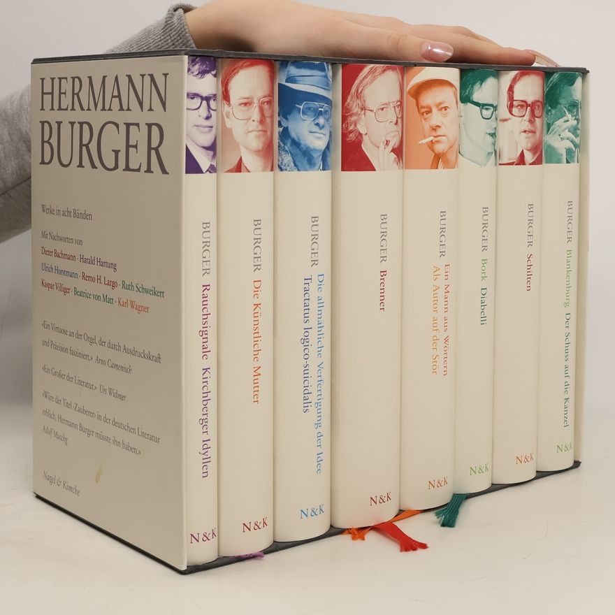 Hermann Burger Werke in acht Bänden